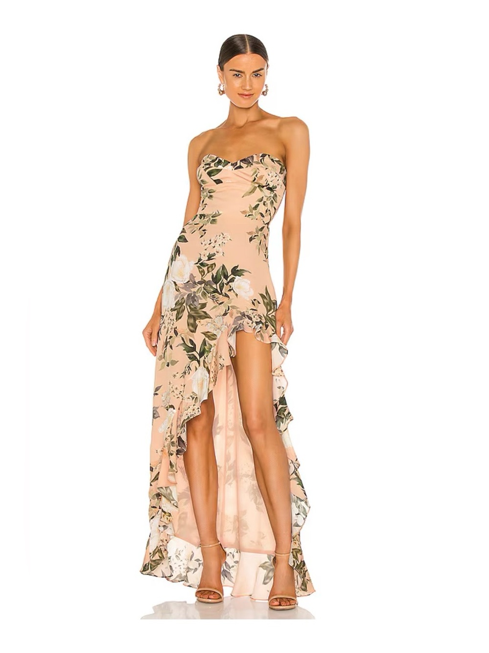 NWOT REVOLVE Amanda Uprichard Eden Gown in Juniper Floral XS